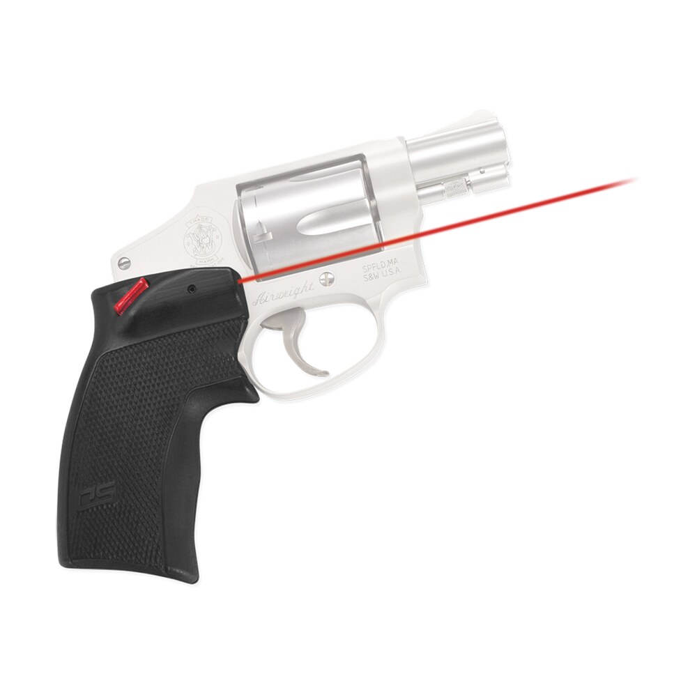 crimson trace 0151301 accu grips laser sight defender series black polymer, red laser 5mw output, 633nm wavelength, fits s&w j frame round butt/taurus small frame (except 85 models) revolver Crimson Trace 0151301 Accu-Grips Laser Sight Defender Series Black Polymer, Red Laser 5mW Sports South item 85224