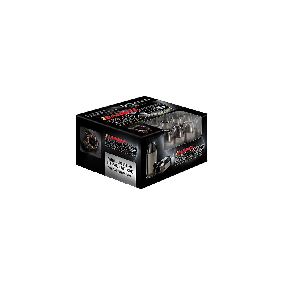barnes bullets 21551 tac xpd defense handgun 9mmluger +p 115gr 20 per box/10 case Barnes Bullets 21551 TAC-XPD Defense Handgun 9mmLuger +P 115gr 20 Per Box/10 Case Sports South item 85330