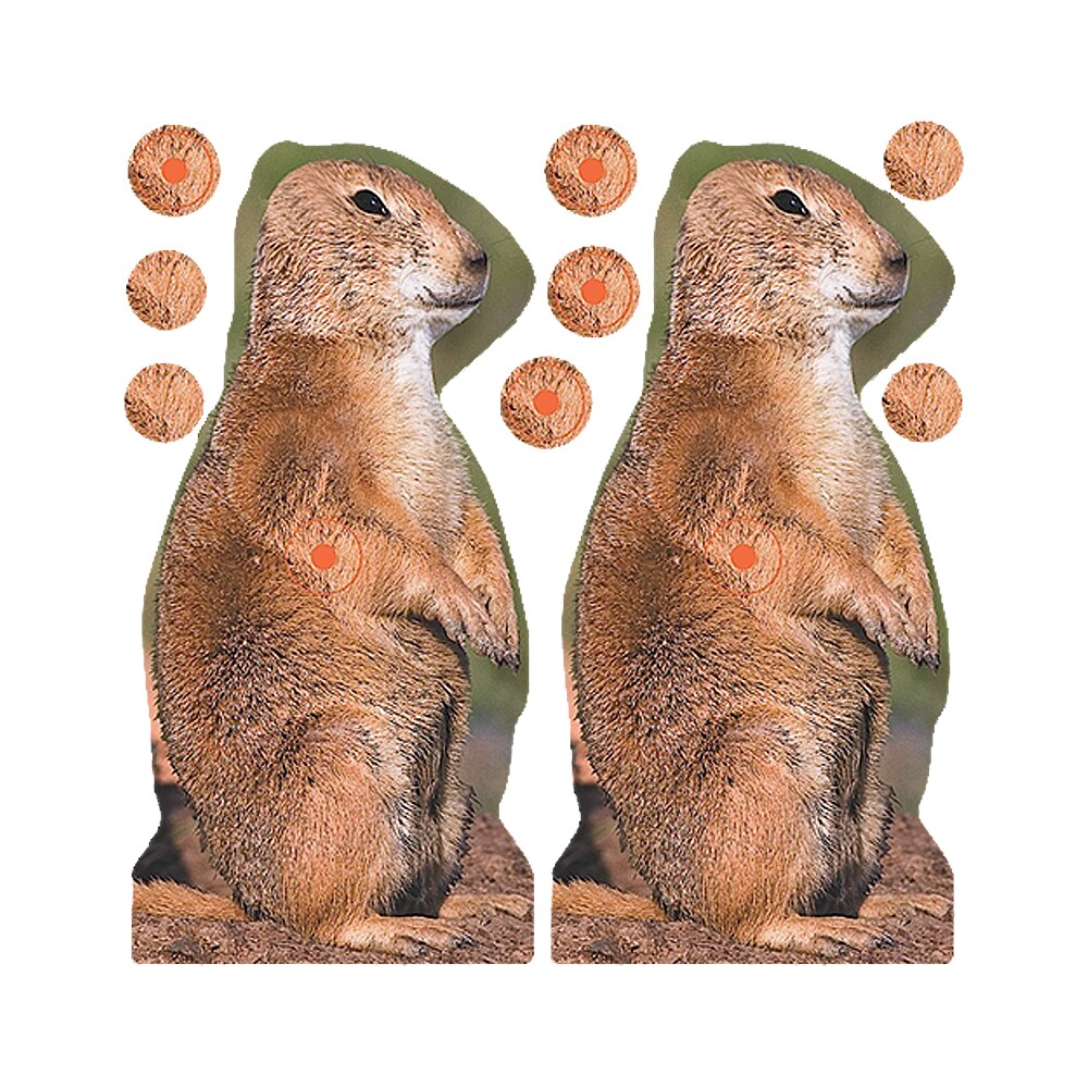 birchwood casey 34786 shoot n c reactive target self adhesive paper brown 8" prairie chuck 12 pack Birchwood Casey 34786 Shoot-N-C Reactive Target Self-Adhesive Paper Brown 8" Prairie Chuck 12 Sports South item 85416