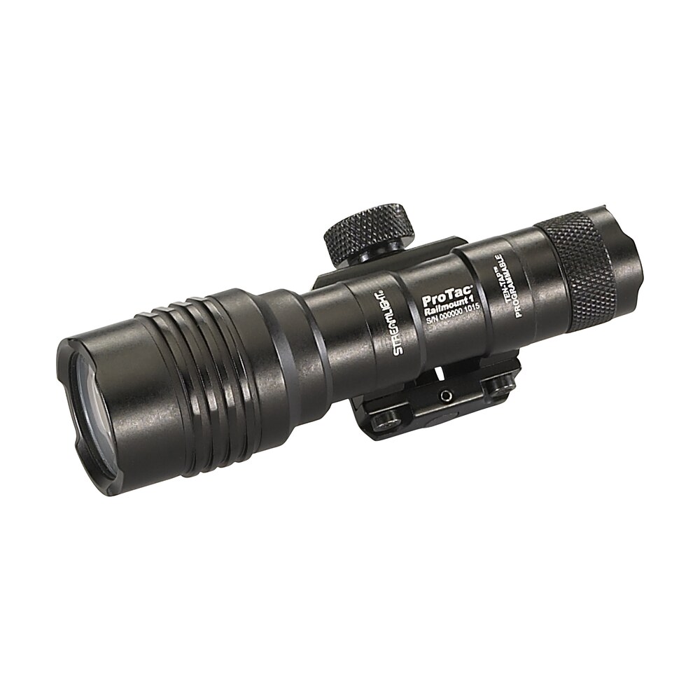 streamlight 88058 protac rail mount 1 black anodized aluminum rifle 40/350 lumens, white led bulb, 219 meters beam, picatinny rail mount Streamlight 88058 ProTac Rail Mount 1 Black Anodized Aluminum Rifle 40/350 Lumens, White LED Sports South item 8553