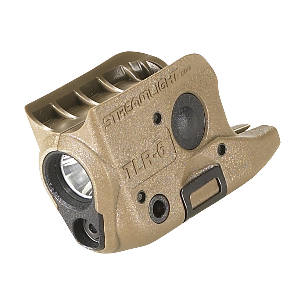 streamlight 69278 tlr 6 gun light flat dark earth 100 lumens white led/red laser glock 42/43/43x/48 Streamlight 69278 TLR-6 Gun Light Flat Dark Earth 100 Lumens White LED/Red Laser Glock Sports South item 8557
