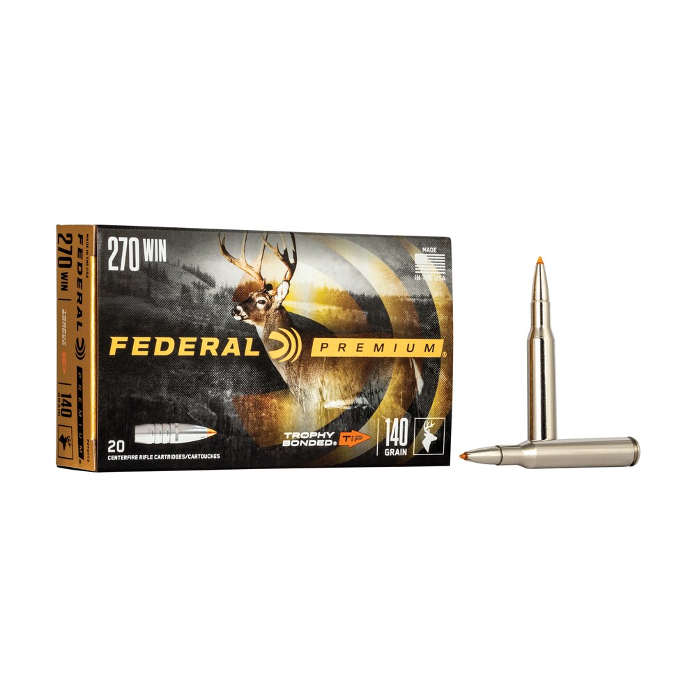 federal p270tt3 premium 270win 140gr trophy bonded tip 20 per box/10 case Federal P270TT3 Premium 270Win 140gr Trophy Bonded Tip 20 Per Box/10 Case Sports South item 85745