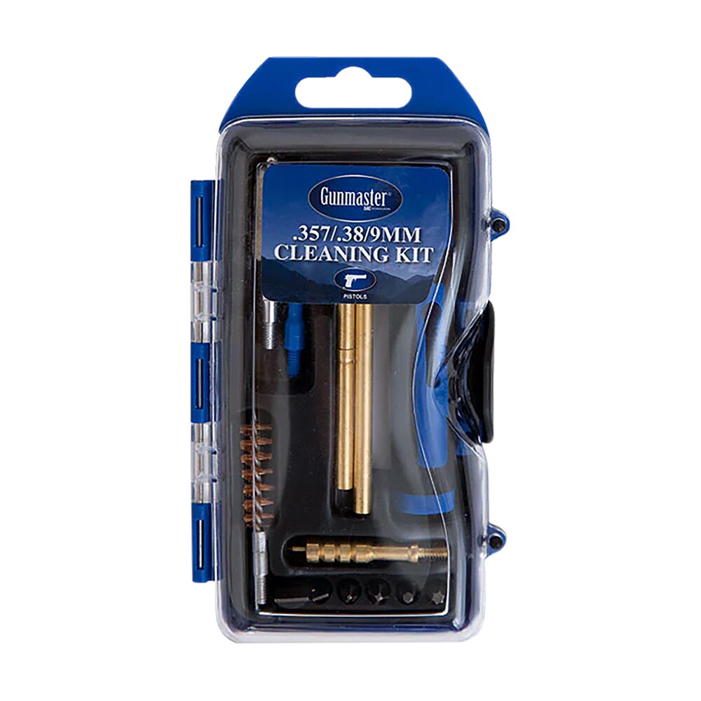 dac gm9p gunmaster cleaning kit 9mm & 38 cal pistol/14 pieces black/blue DAC GM9P GunMaster Cleaning Kit 9mm & 38 Cal Pistol/14 Pieces Black/Blue Sports South item 85964