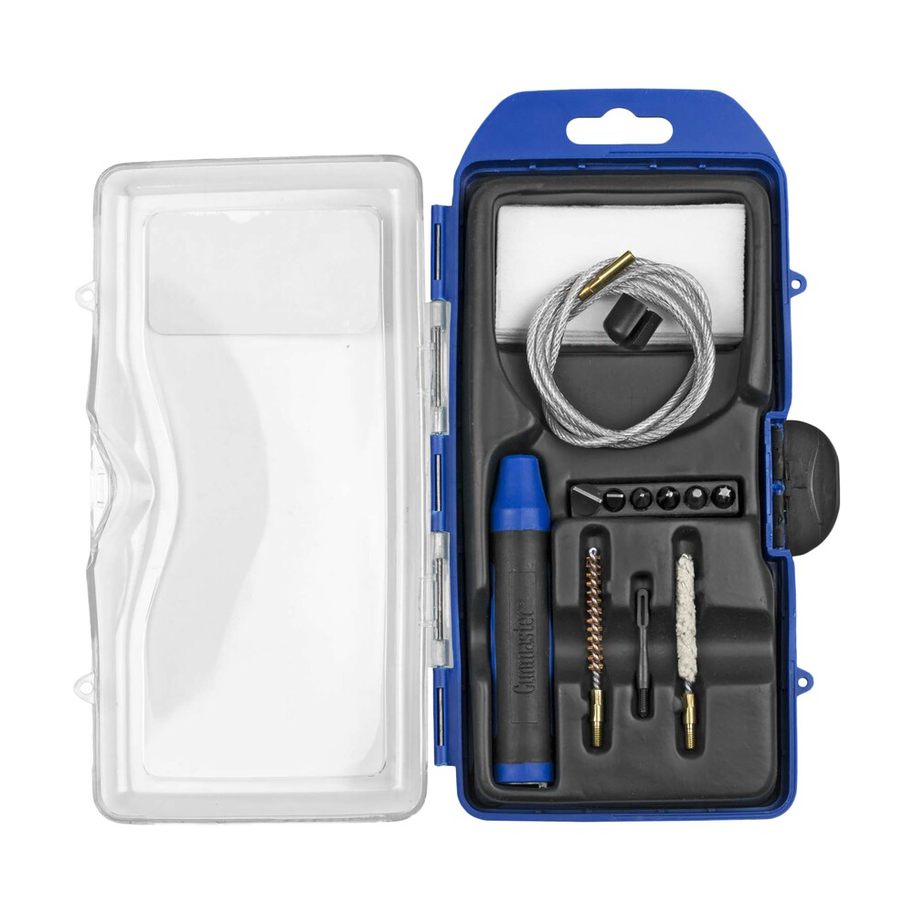 dac gm17r gunmaster cleaning kit 17 cal rifle/14 pieces black/blue DAC GM17R GunMaster Cleaning Kit 17 Cal Rifle/14 Pieces Black/Blue Sports South item 85974