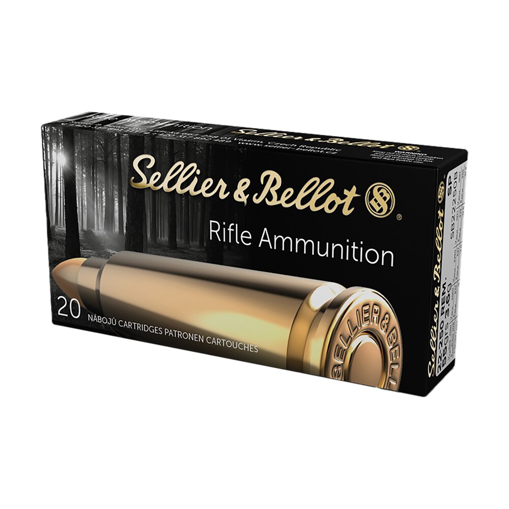 sellier & bellot sb22250b rifle 22 250rem 55gr soft point 20 per box/25 case Sellier & Bellot SB22250B Rifle 22-250Rem 55gr Soft Point 20 Per Box/25 Case Sports South item 86286