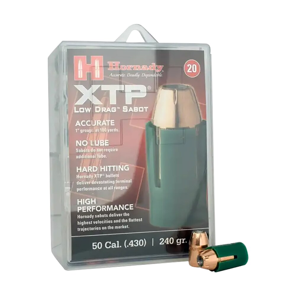 hornady 6720 xtp 50cal sabot xtp hollow point 240gr 20 per box/10 case Hornady 6720 XTP 50Cal Sabot XTP Hollow Point 240gr 20 Per Box/10 Case Sports South item 86596