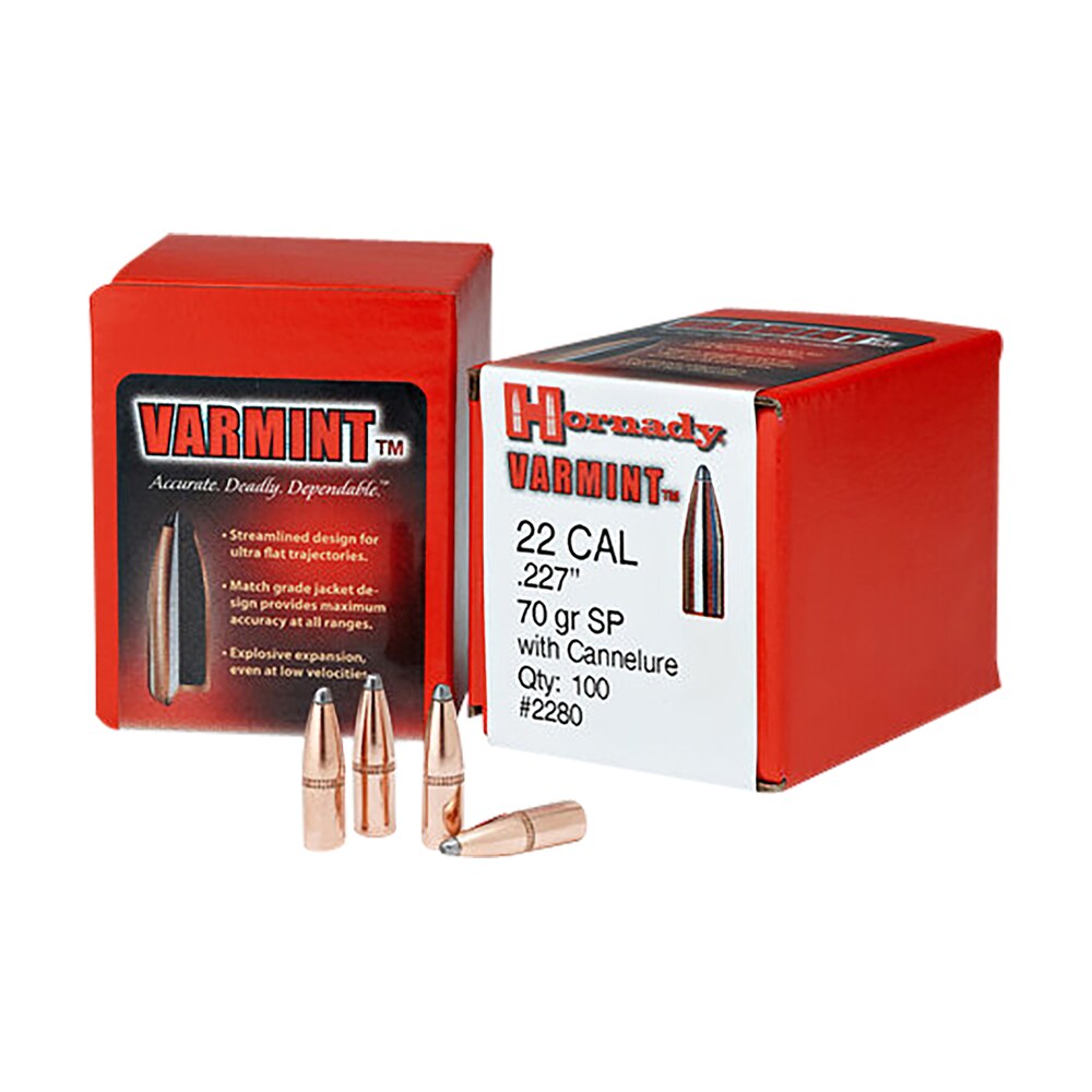 hornady 2245 traditional varmint 22 cal .224 50 gr spire point 100 per box/ 40 case Hornady 2245 Traditional Varmint 22 Cal .224 50 gr Spire Point 100 Per Box/ 40 Case Sports South item 86609