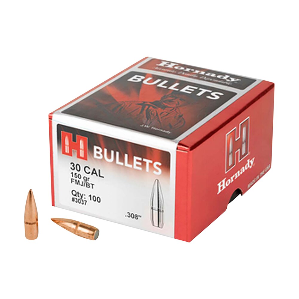 hornady 3037 traditional 30 cal .308 150 gr full metal jacket boat tail 100 per box/ 15 case Hornady 3037 Traditional 30 Cal .308 150 gr Full Metal Jacket Boat Tail 100 Per Box/ 15 Case Sports South item 86675
