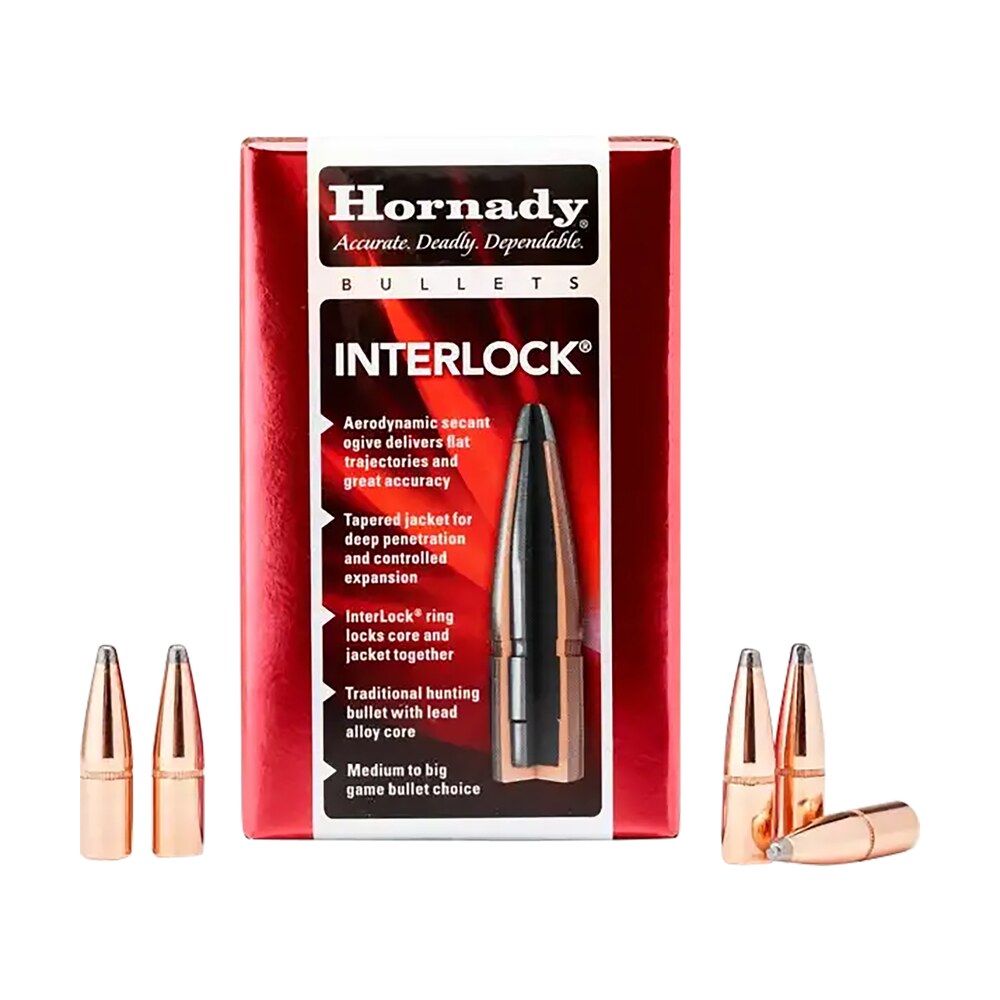 hornady 3210 interlock 32 cal .321 170 gr flat point 100 per box/ 15 case Hornady 3210 InterLock 32 Cal .321 170 gr Flat Point 100 Per Box/ 15 Case Sports South item 86686