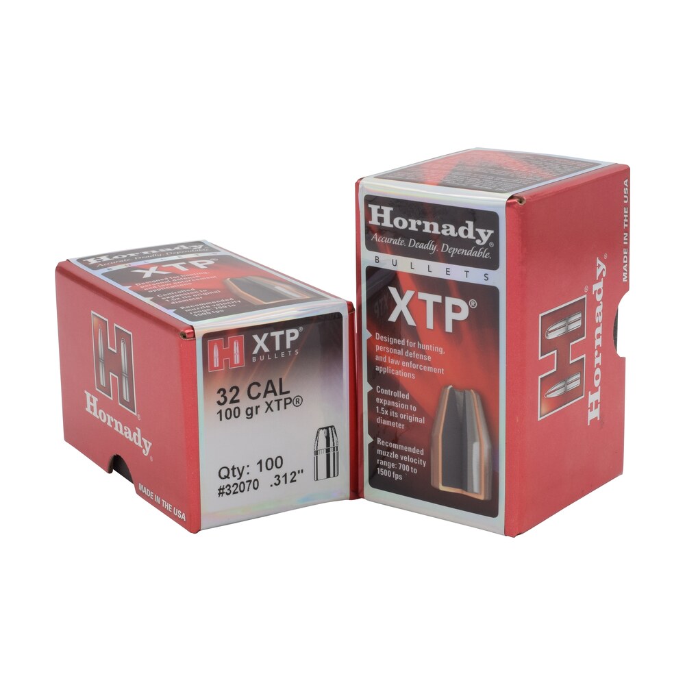 hornady 32070 xtp 32 cal .312 100 gr hollow point 100 per box/ 25 case Hornady 32070 XTP 32 Cal .312 100 gr Hollow Point 100 Per Box/ 25 Case Sports South item 86705