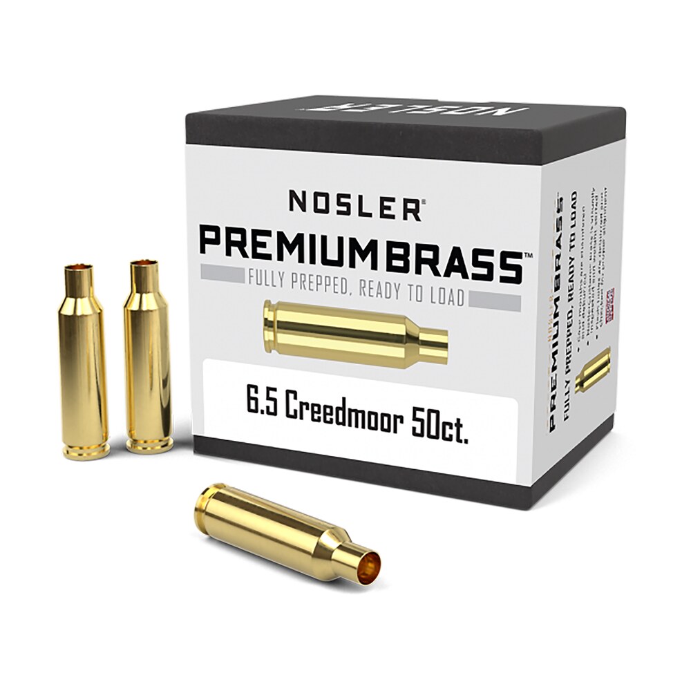nosler 44824 premium brass unprimed cases 6.5creedmoor rifle brass 50/box Nosler 44824 Premium Brass Unprimed Cases 6.5Creedmoor Rifle Brass 50/Box Sports South item 88217