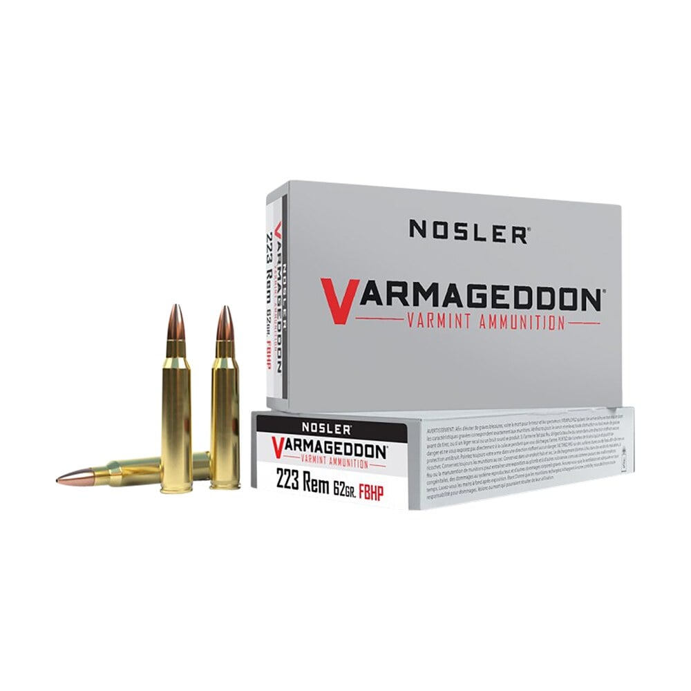 nosler 40223 varmageddon 223rem 62gr flat base hollow point 20 per box/20 case Nosler 40223 Varmageddon 223Rem 62gr Flat Base Hollow Point 20 Per Box/20 Case Sports South item 88223
