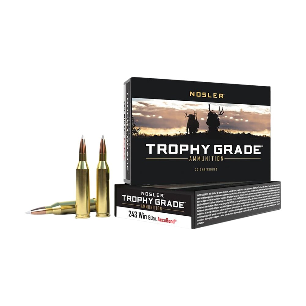 nosler 48263 trophy grade 243win 90gr nosler accubond 20 per box/10 case Nosler 48263 Trophy Grade 243Win 90gr Nosler AccuBond 20 Per Box/10 Case Sports South item 88226