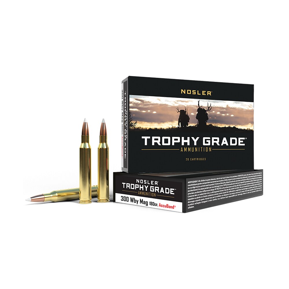 nosler 48643 trophy grade 300wthbymag 180gr nosler accubond 20 per box/10 case Nosler 48643 Trophy Grade 300WthbyMag 180gr Nosler AccuBond 20 Per Box/10 Case Sports South item 88232