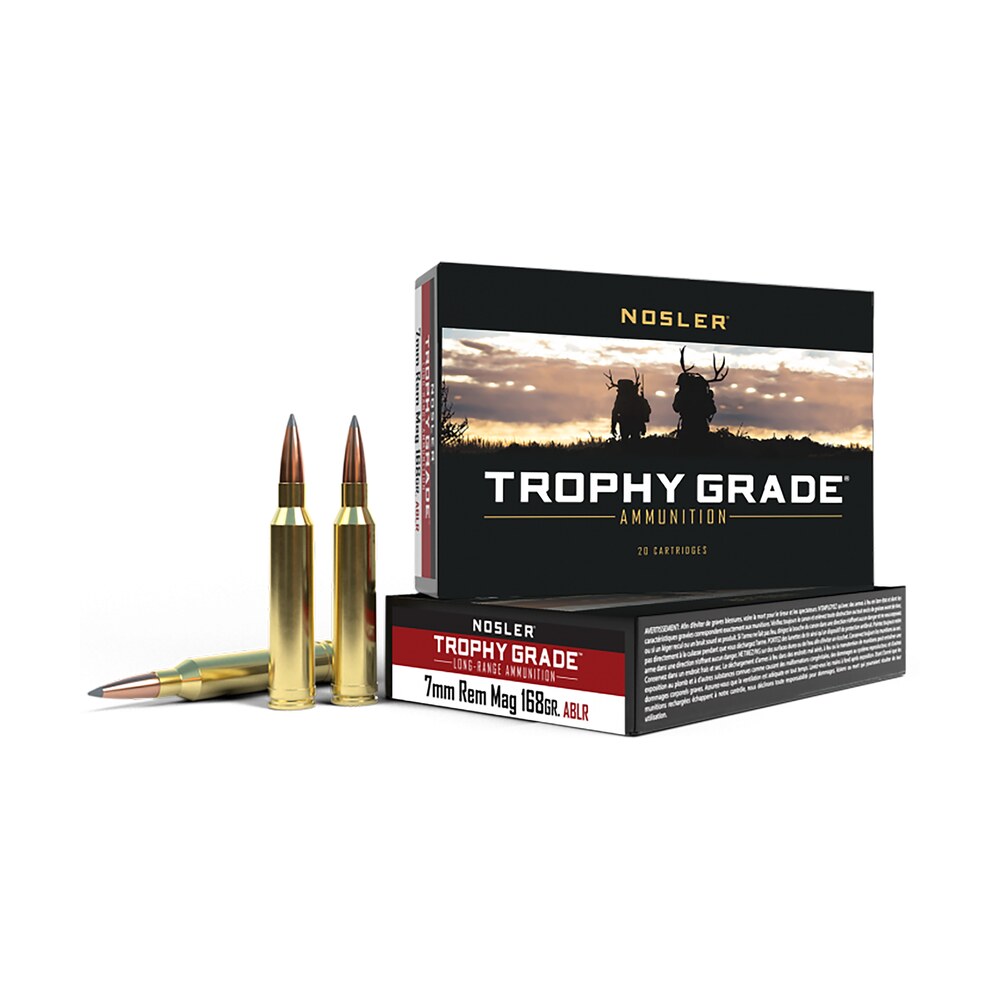 nosler 60108 trophy grade long range 7mmremmag 168gr nosler spitzer accubond long range 20 per box/10 case Nosler 60108 Trophy Grade Long-Range 7mmRemMag 168gr Nosler Spitzer AccuBond Long Range 20 Per Sports South item 88241