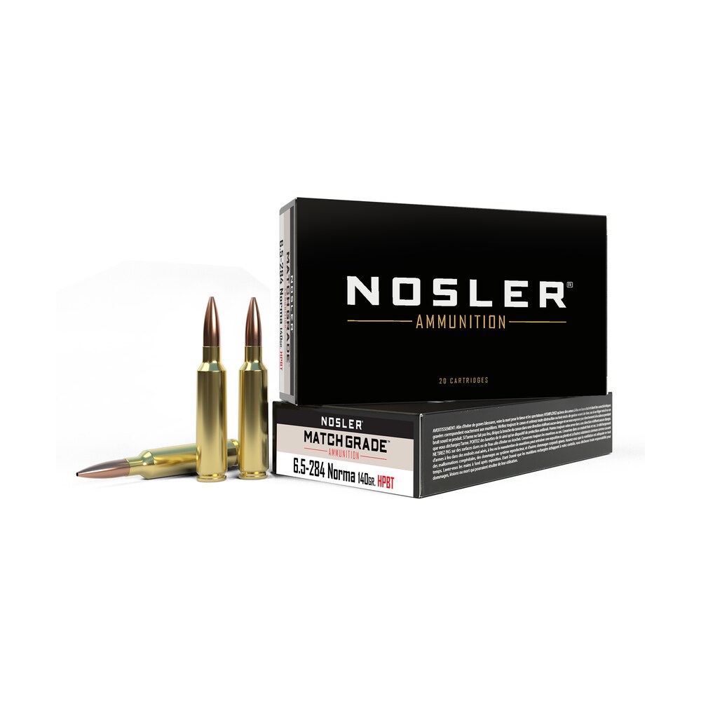 nosler 44166 match grade 6.5x284norma 140gr custom competition hollow point boat tail 20 per box/10 case Nosler 44166 Match Grade 6.5x284Norma 140gr Custom Competition Hollow Point Boat Tail 20 Per Sports South item 88252