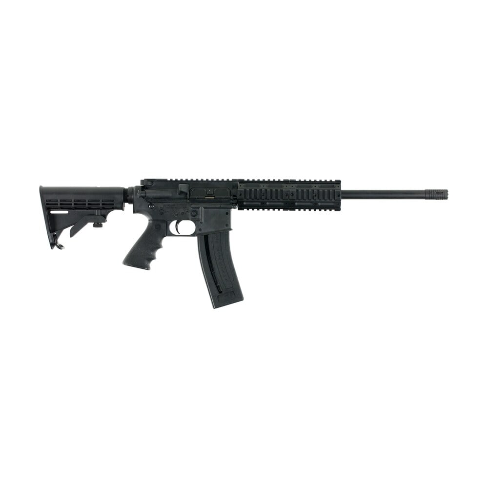 chiappa firearms cf500090 mfour 22 gen ii pro carbine full size 22 lr 28+1 18.50" black barrel & receiver, black 6 position stock, right hand Chiappa Firearms CF500090 MFour-22 Gen-II Pro Carbine Full Size 22 LR 28+1 18.50" Black Barrel Sports South item 88288