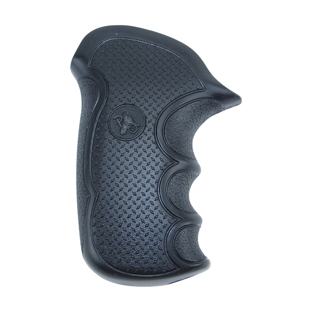 pachmayr 02474 diamond pro grip diamond checkering black rubber with finger grooves for taurus compact public defender Pachmayr 02474 Diamond Pro Grip Diamond Checkering Black Rubber Sports South item 88372