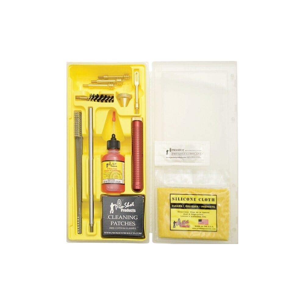 pro shot mpk3845 classic box kit .38/ .45 cal pistol/yellow plastic case Pro-Shot MPK3845 Classic Box Kit .38/ .45 Cal Pistol/Yellow Plastic Case Sports South item 8910