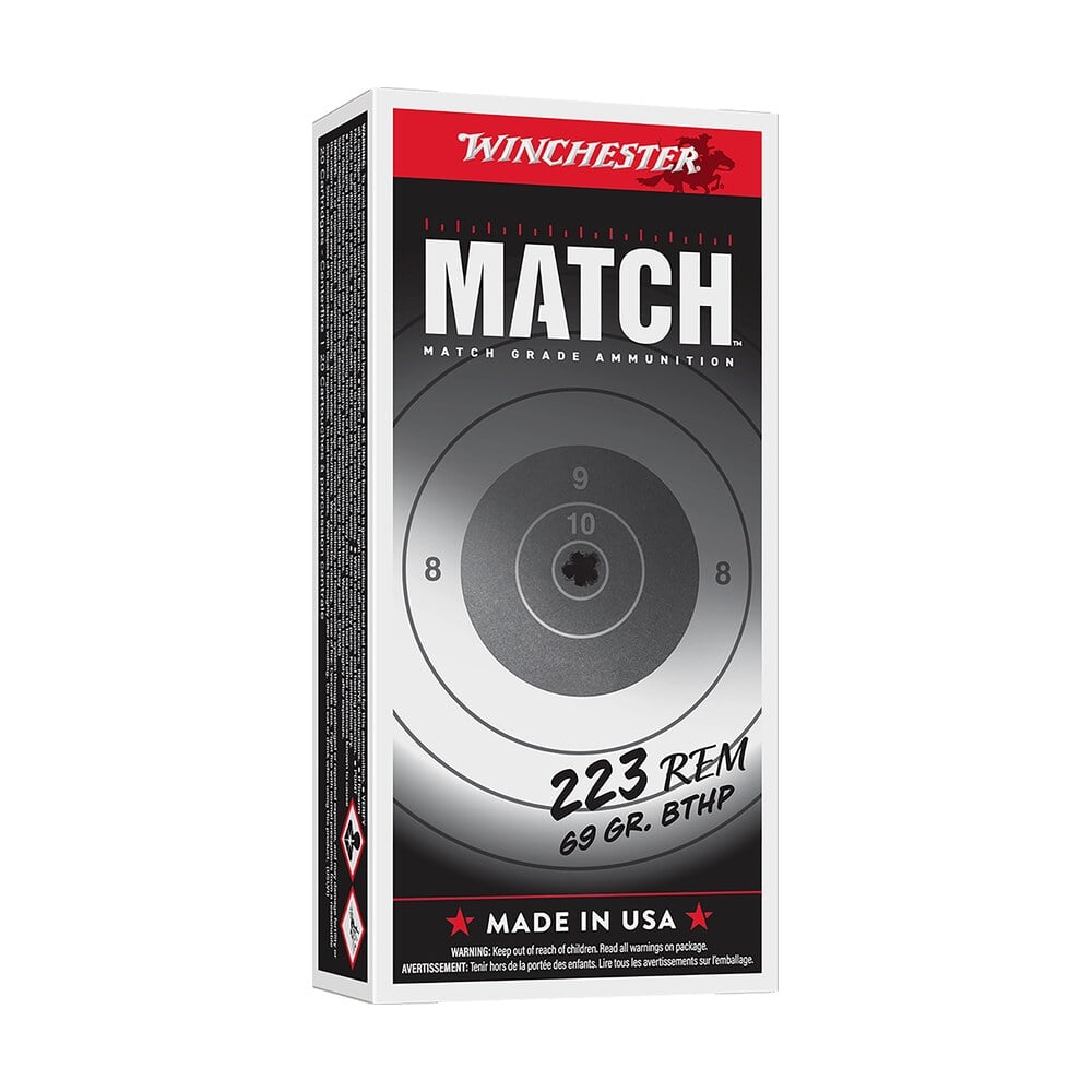 winchester ammo s223m2 match 223rem 69gr sierra matchking bthp 20 per box/10 case Winchester Ammo S223M2 Match 223Rem 69gr Sierra MatchKing BTHP 20 Per Box/10 Case Sports South item 89157