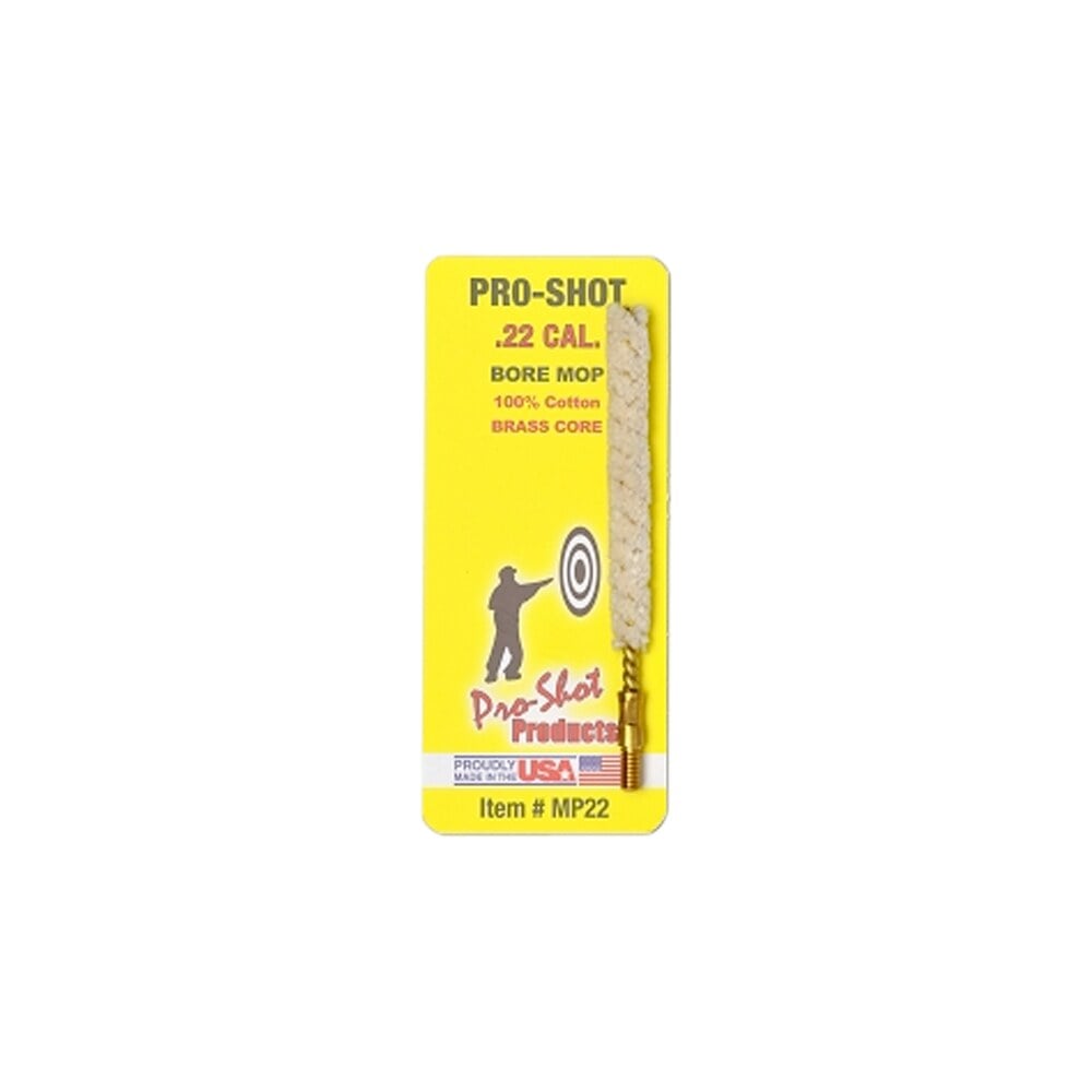 pro shot mp22 bore mop .22 cal handgun/rifle #8 32 thread cotton 1.75″ long Pro-Shot MP22 Bore Mop .22 Cal Handgun/Rifle #8-32 Thread Cotton 1.75" Long Sports South item 8958