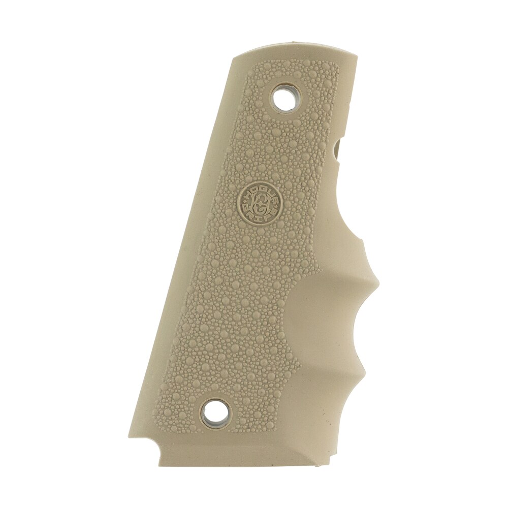 hogue 45003 overmolded grip cobblestone desert tan rubber with finger grooves for 1911 governement Hogue 45003 OverMolded Grip Cobblestone Desert Tan Rubber Sports South item 89641