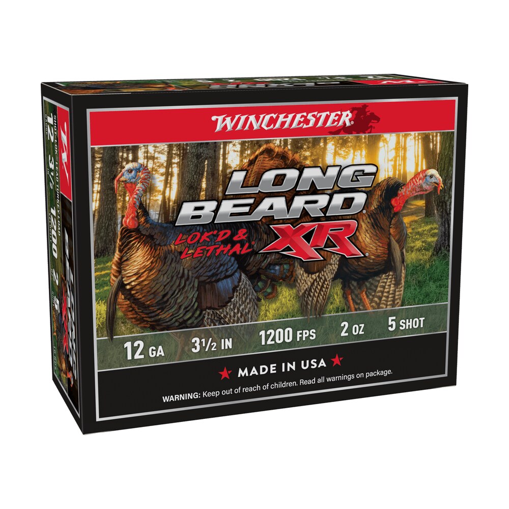 winchester ammo stlb12l5 long beard xr shot lok 12gauge 3.50" 2oz 5shot 10 per box/10 case Winchester Ammo STLB12L5 Long Beard XR Shot-Lok 12Gauge 3.50" 2oz 5Shot 10 Per Box/10 Case Sports South item 90324