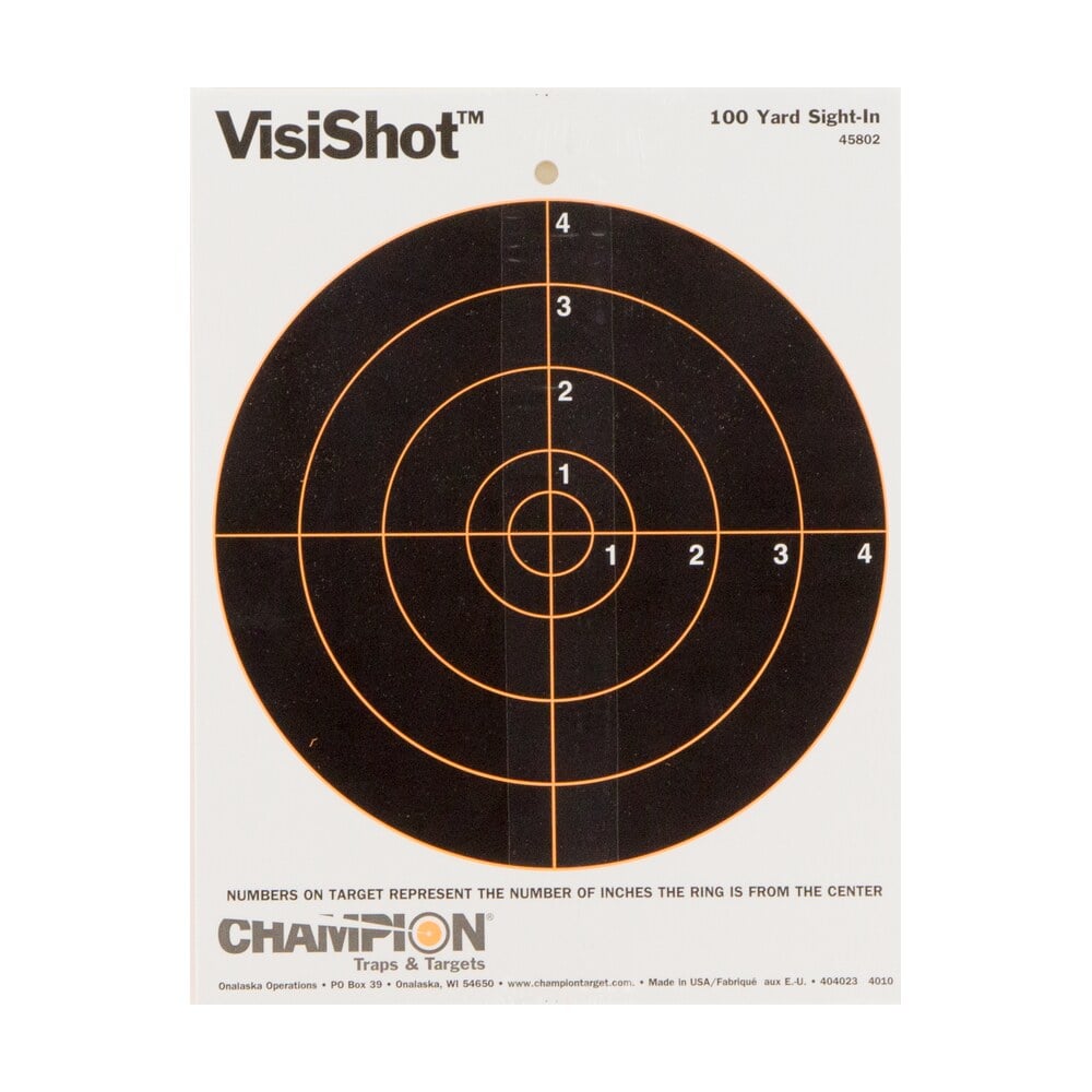 champion targets 45802 visishot hanging paper black/white 8″ bullseye 10 pack Champion Targets 45802 VisiShot Hanging Paper Black/White 8" Bullseye 10 Pack Sports South item 9049