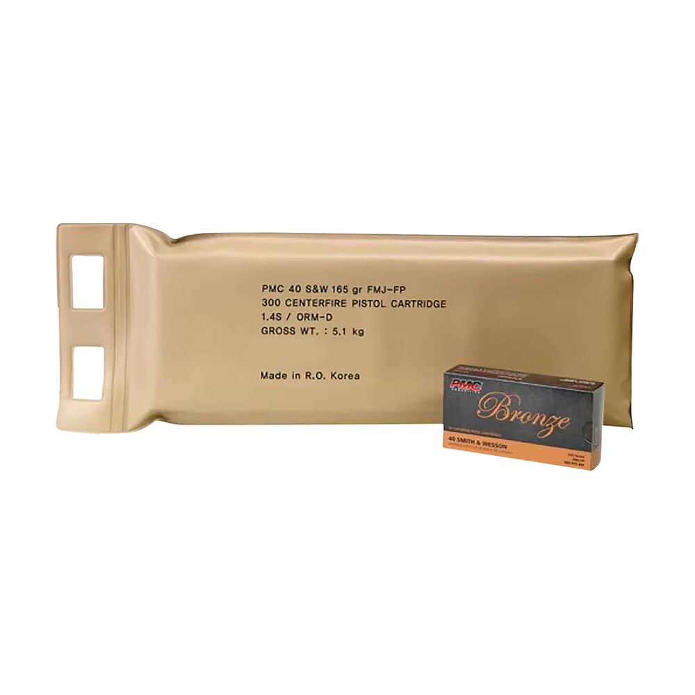 pmc 40dbp bronze battle pack 40s&w 165gr full metal jacket 300 per box/3 case PMC 40DBP Bronze Battle Pack 40S&W 165gr Full Metal Jacket 300 Per Box/3 Case Sports South item 90942