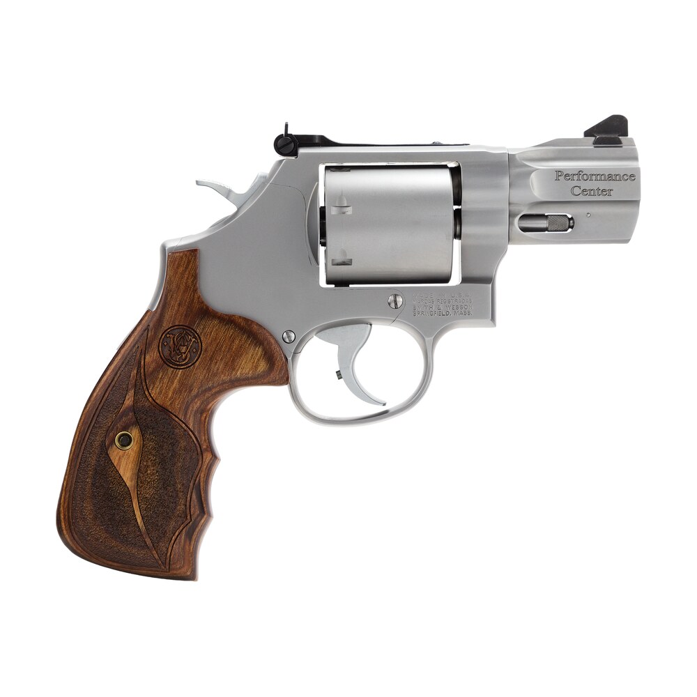 smith & wesson 170346 performance center model 686 38 s&w spl +p, 357 mag 7rd 2.50" stainless steel barrel, unfluted cylinder, matte silver stainless steel frame with wood grip includes moon clips Smith & Wesson 170346 Performance Center Model 686 38 S&W Spl +P, 357 Mag 7rd 2.50" Sports South item 90970