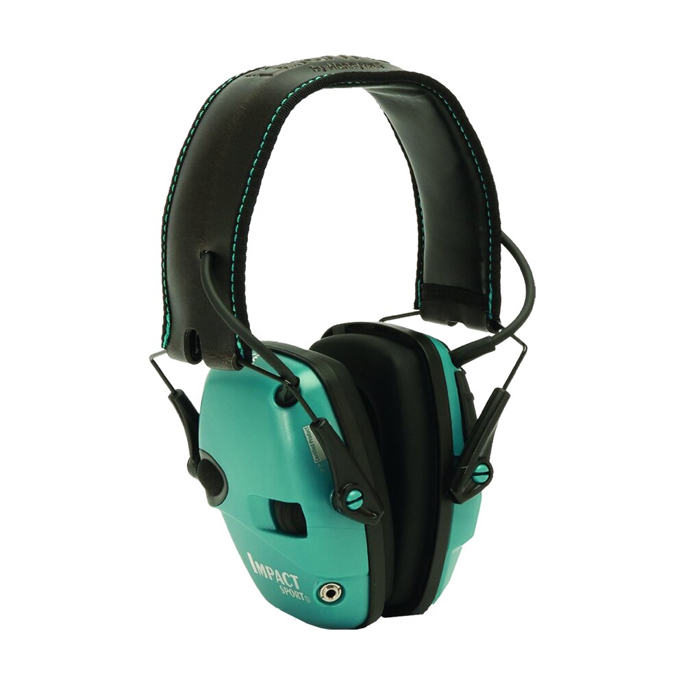 howard leight r02521 impact sport electronic muff 22 db over the head black/teal adult 1 pair Howard Leight R02521 Impact Sport Electronic Muff 22 dB Over the Head Black/Teal Adult 1 Pair Sports South item 90996