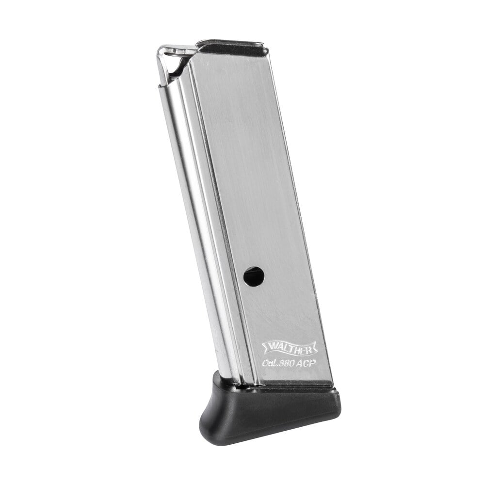 walther arms 2246012 ppk/s 7rd detachable w/finger rest 380 acp nickel steel Walther Arms 2246012 PPK/S 7rd Detachable Sports South item 91626