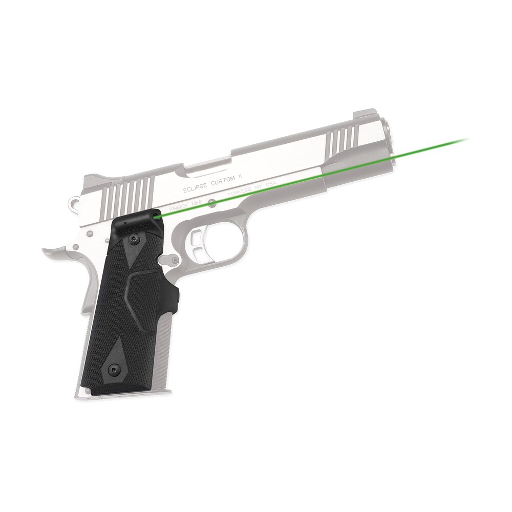 crimson trace 0141001 lasergrips fits 1911/1911a1, green laser black polymer Crimson Trace 0141001 Lasergrips Sports South item 91777