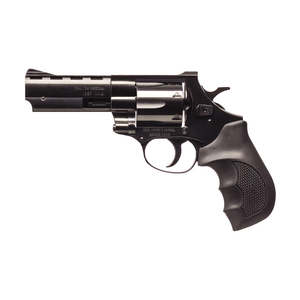 weihrauch guns earb3574 windicator 357 mag 6rd 4" blued steel barrel & cylinder, compact blued steel frame w/exposed hammer, ramp front/fixed rear sights, finger grooved black rubber grip Weihrauch Guns EARB3574 Windicator 357 Mag 6rd 4" Blued Steel Barrel & Cylinder, Compact Sports South item 91847