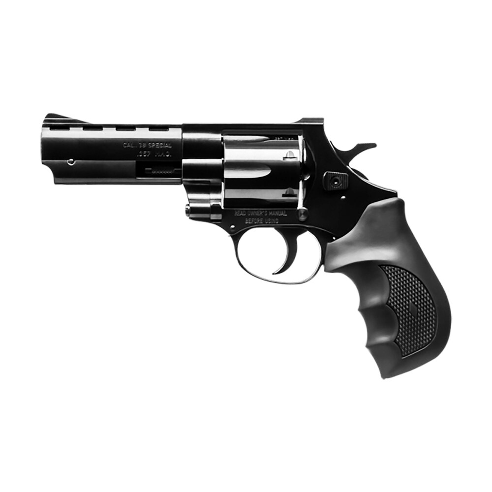 weihrauch guns 770123 windicator 38 special 6rd 4" blued steel barrel & cylinder, compact blued steel frame w/exposed hammer, ramp front/fixed rear sights, finger grooved black rubber grip Weihrauch Guns 770123 Windicator 38 Special 6rd 4" Blued Steel Barrel & Cylinder, Compact Sports South item 91848