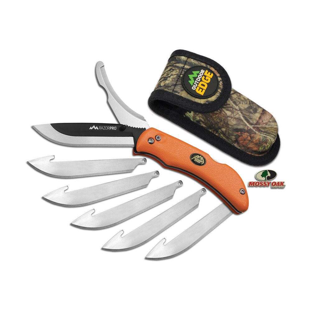 outdoor edge ro20c razorpro 3.50" folding razor/gut plain/saw 420j2 stainless steel blade frn orange handle Outdoor Edge RO20C RazorPro 3.50" Folding Razor/Gut Plain/Saw 420J2 Stainless Steel Blade FRN Sports South item 91986