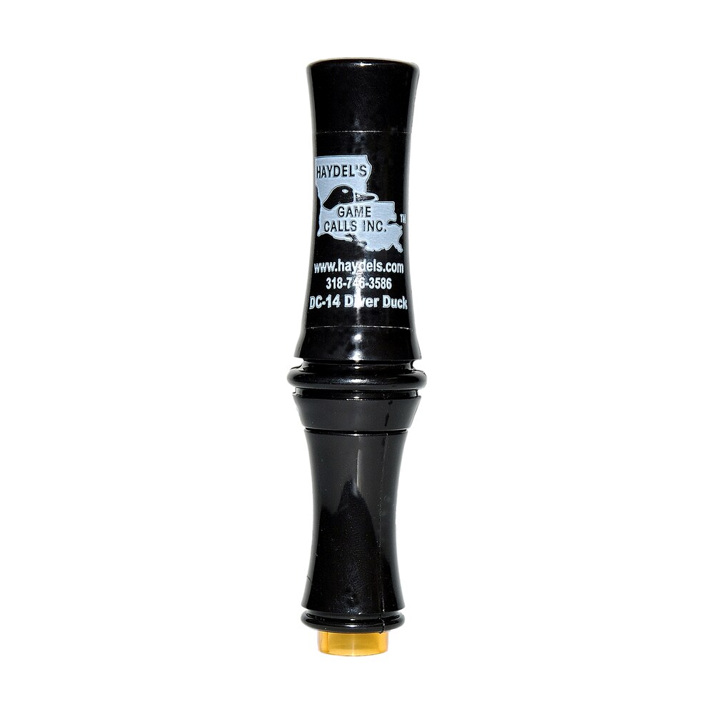 haydel's game calls dc14 diver duck open call attracts ducks black acrylic Haydel's Game Calls DC14 Diver Duck Open Call Attracts Ducks Black Acrylic Sports South item 92123
