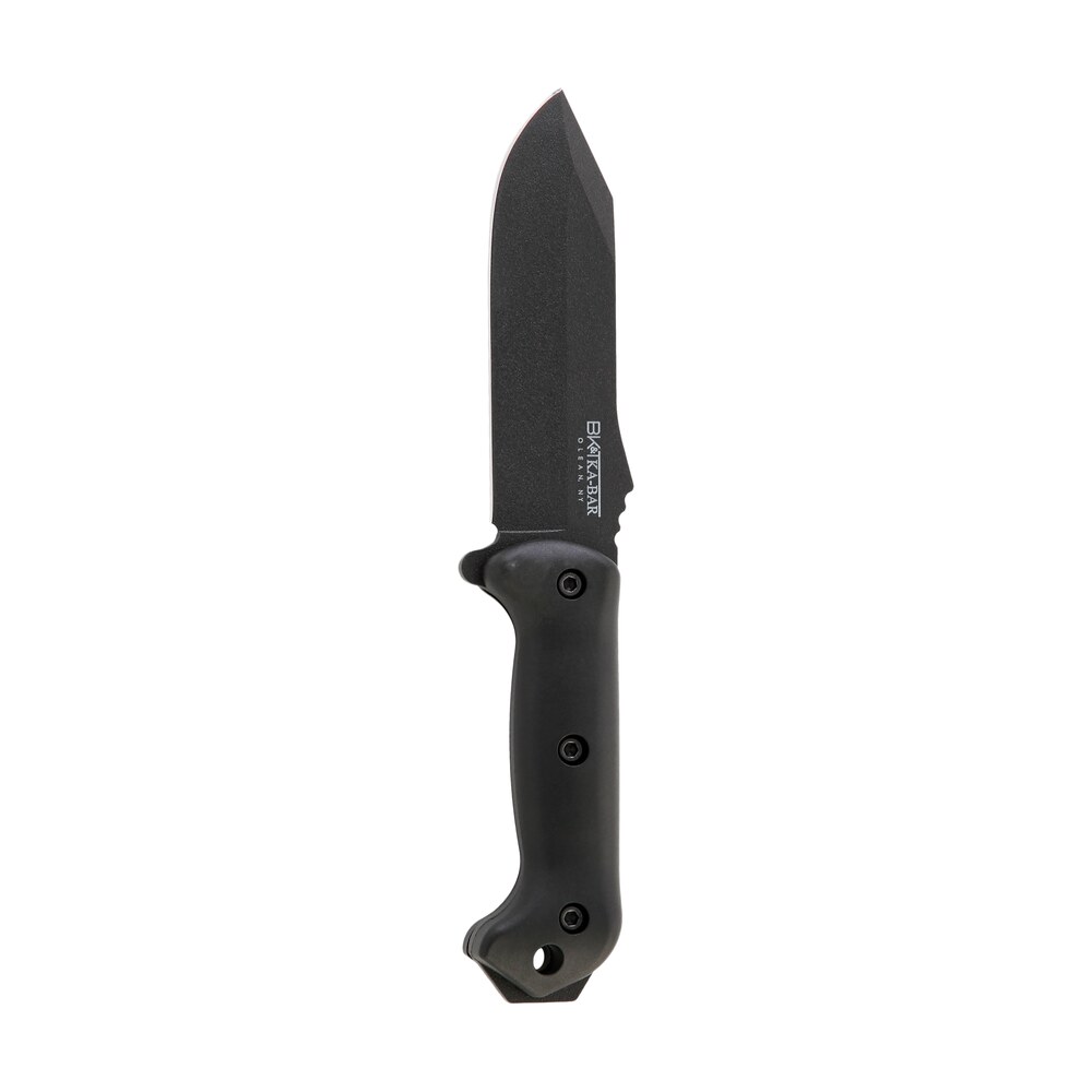 ka bar bk10 becker crewman 5.50" fixed clip point plain black 1095 cro van blade, black ultramid handle, includes sheath Ka-Bar BK10 Becker Crewman 5.50" Fixed Clip Point Plain Black 1095 Cro-Van Blade, Black Sports South item 92423