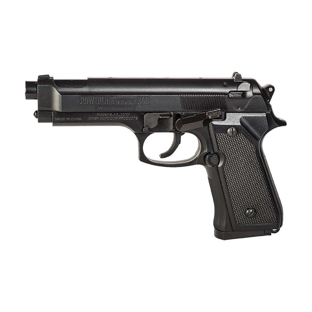 daisy 0340 powerline air pistol spring piston 177 13+1 black checkered polymer grips Daisy 0340 Powerline Air Pistol Spring Piston 177 13+1 Black Checkered Polymer Grips Sports South item 92663