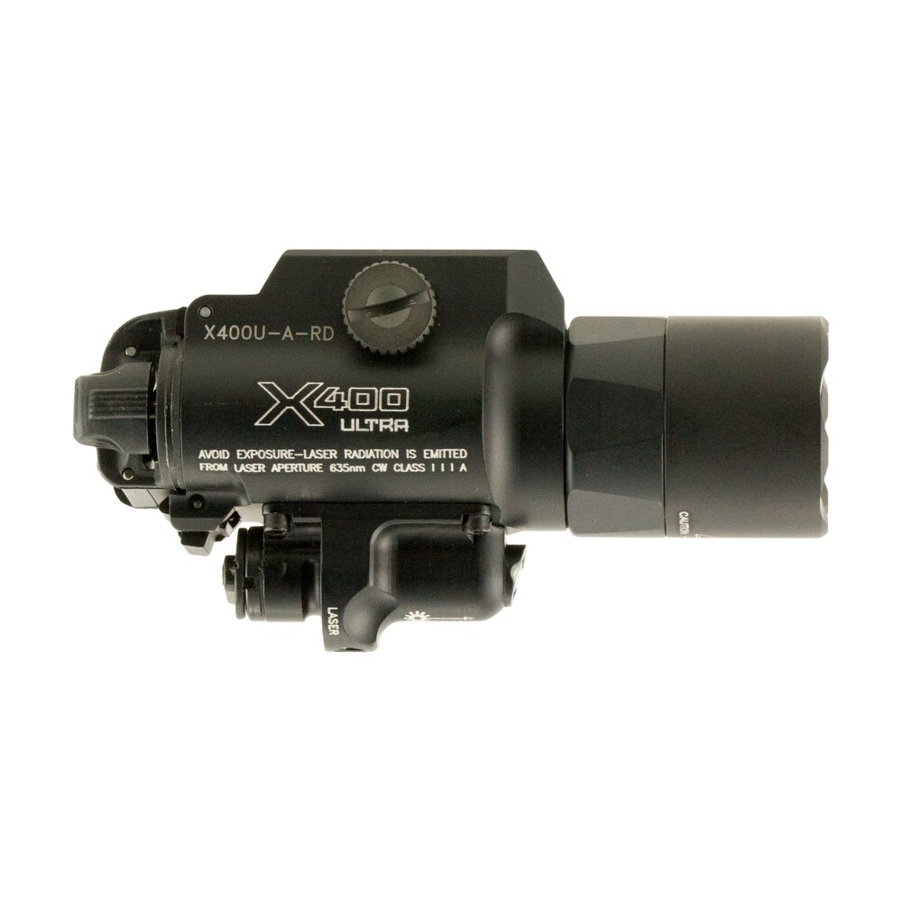 surefire x400uard x400u a rd ultra black anodized 1,000 lumens white led/red laser SureFire X400UARD X400U-A-RD Ultra Black Anodized 1,000 Lumens White LED/Red Laser Sports South item 93138