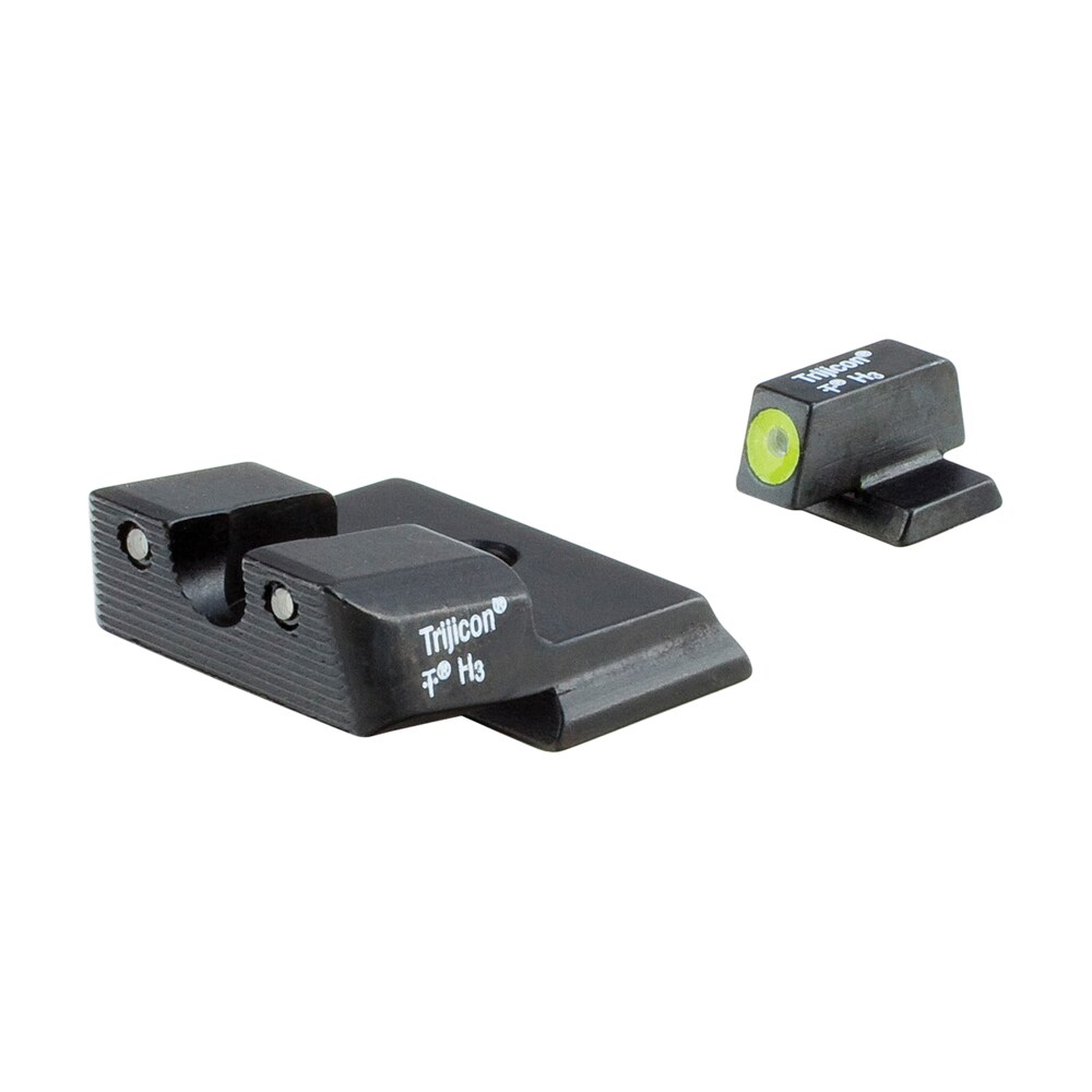 trijicon 600721 hd night sights green/tritium yellow outline front sight green tritium black outline rear sight smith & wesson m&p shield/m&p shield plus Trijicon 600721 HD Night Sights Green/Tritium Yellow Outline Front Sight-Green Tritium Black Sports South item 93768