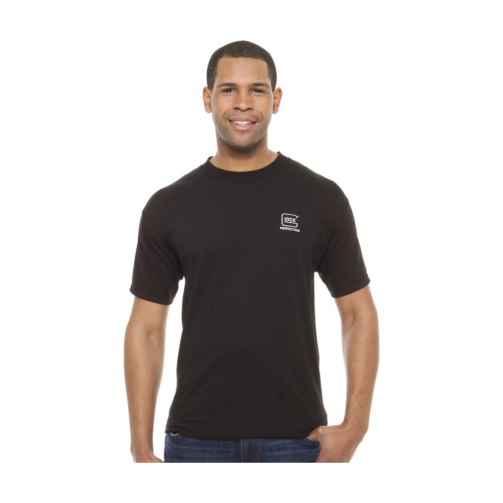 glock aa11001 perfection black pre shrunk cotton short sleeve large Glock AA11001 Perfection Black Pre-Shrunk Cotton Short Sleeve Large Sports South item 93857