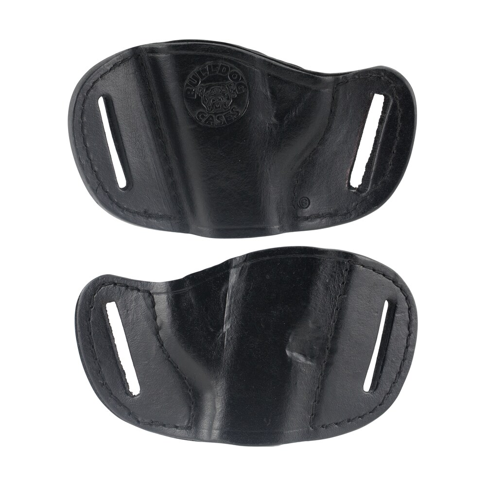 bulldog mlbs molded owb black leather belt slide fits bersa thunder 380 fits ruger lcp fits sig 230 right hand Bulldog MLBS Molded OWB Black Leather Belt Slide Sports South item 94497