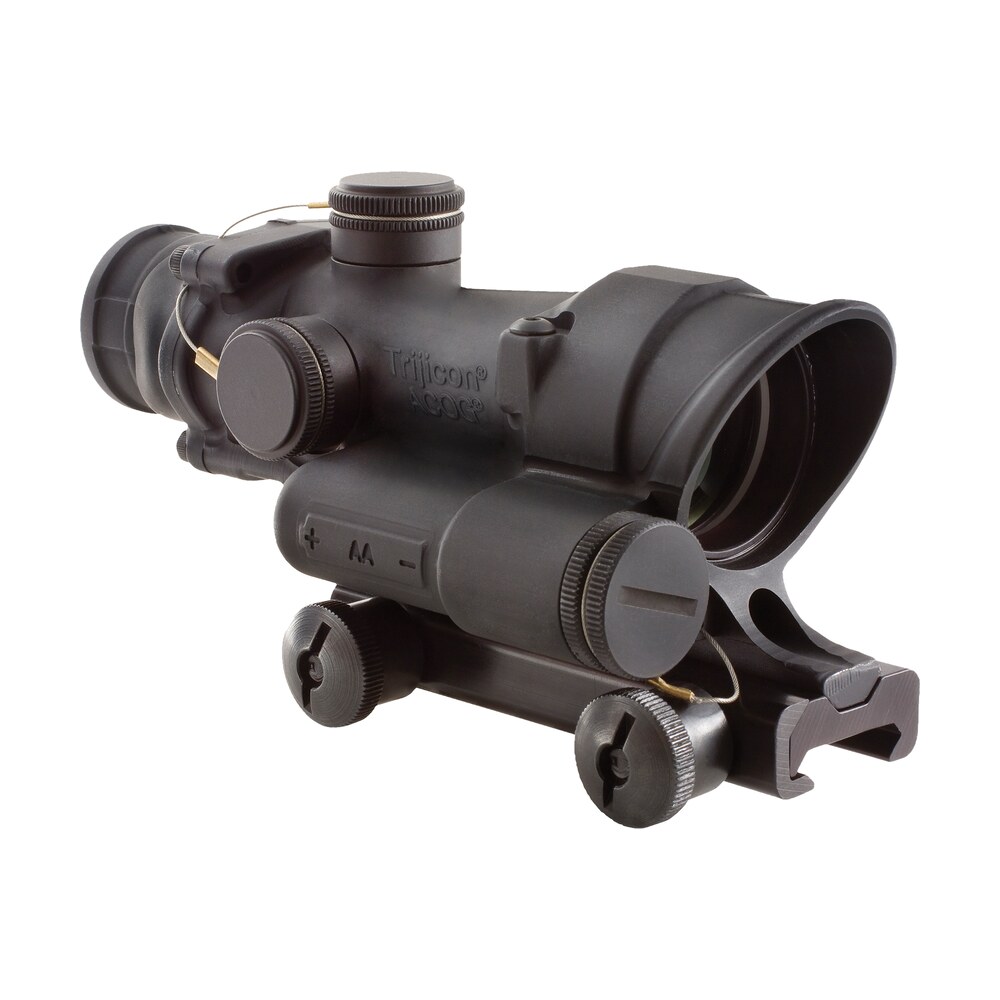 trijicon 100190 acog black hardcoat anodized 4x 32mm led illuminated red crosshair .223/5.56 bdc reticle Trijicon 100190 ACOG Black Hardcoat Anodized 4x 32mm LED Illuminated Red Crosshair .223/5.56 Sports South item 94921