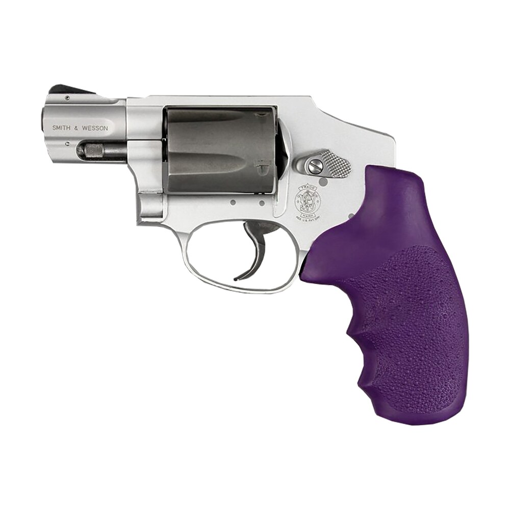 hogue 60006 overmolded monogrip cobblestone purple rubber with finger grooves for s&w j frame with round butt Hogue 60006 OverMolded Monogrip Cobblestone Purple Rubber Sports South item 95304