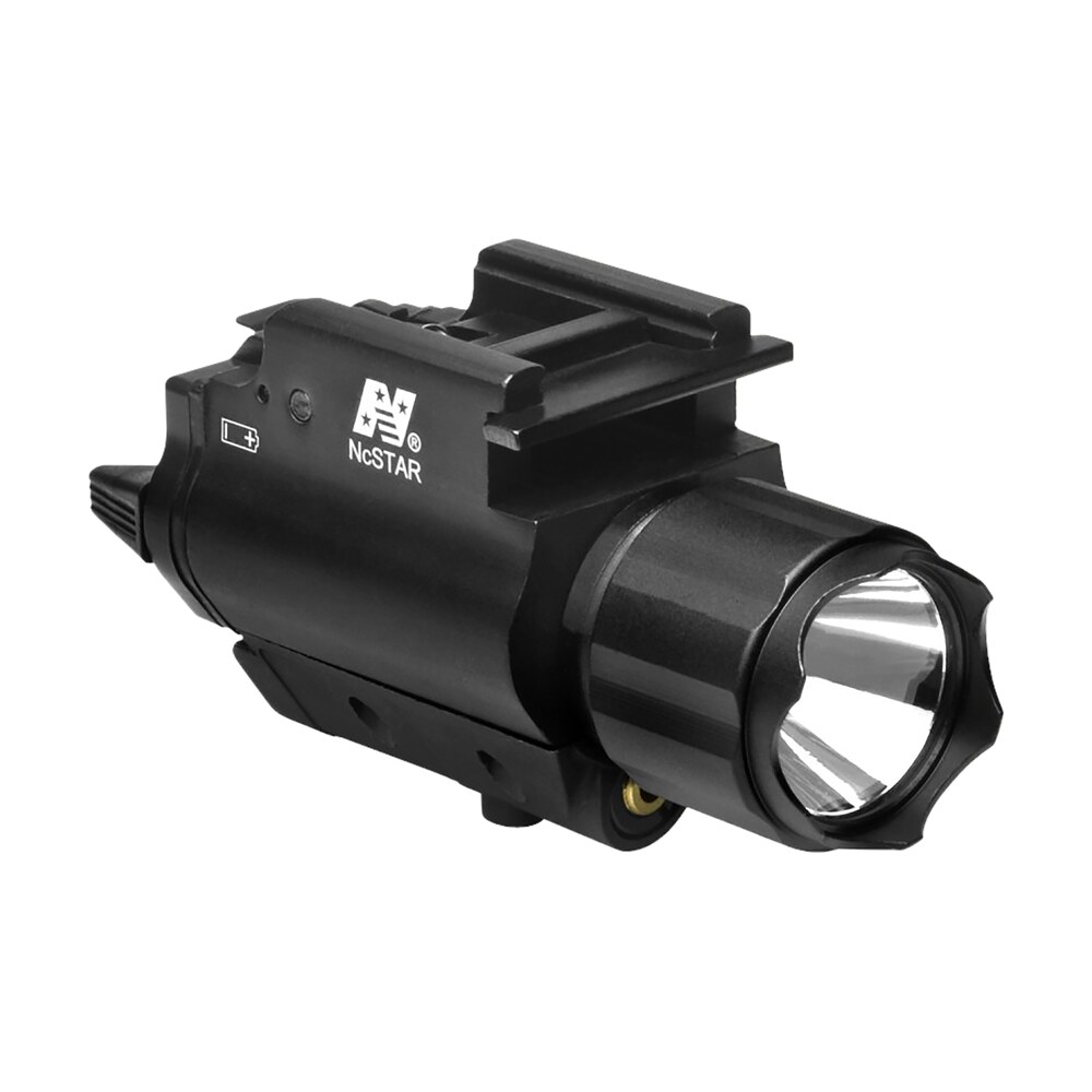 ncstar aqpflsg flashlight & green laser black anodized 200 lumens white cree led NcStar AQPFLSG Flashlight & Green Laser Black Anodized 200 Lumens White Cree LED Sports South item 95349