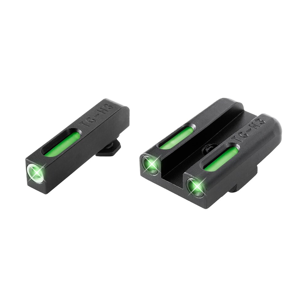 truglo tg13gl3a tfx green fiber optic/tritium front/ green/tritium/fiber optic rear/ black nitride fortress frame, compatible w/most glock except mos, post mount TruGlo TG13GL3A TFX Green Fiber Optic/Tritium Front/ Green/Tritium/Fiber Optic Rear/ Black Sports South item 95502