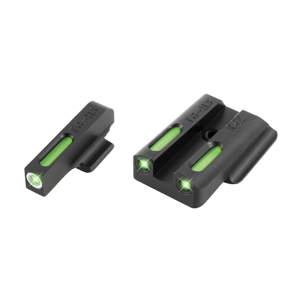 truglo tg13rs2a tfx black | green tritium & fiber optic white outline front sight green tritium & fiber optic rear sight TruGlo TG13RS2A TFX Black | Green Tritium & Fiber Optic White Outline Front Sight Green Sports South item 95511