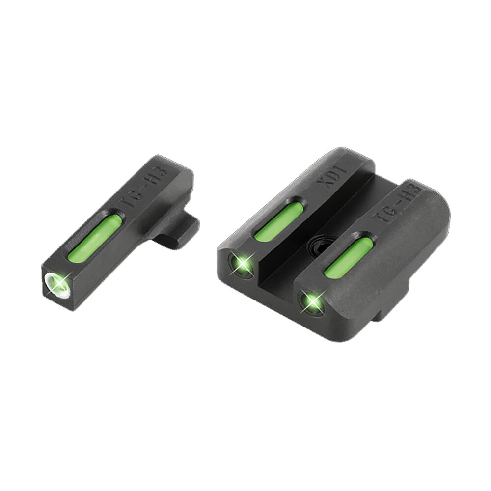 truglo tg13xd1a tfx black | green tritium & fiber optic white outline front sight green tritium & fiber optic rear sight TruGlo TG13XD1A TFX Black | Green Tritium & Fiber Optic White Outline Front Sight Green Sports South item 95516
