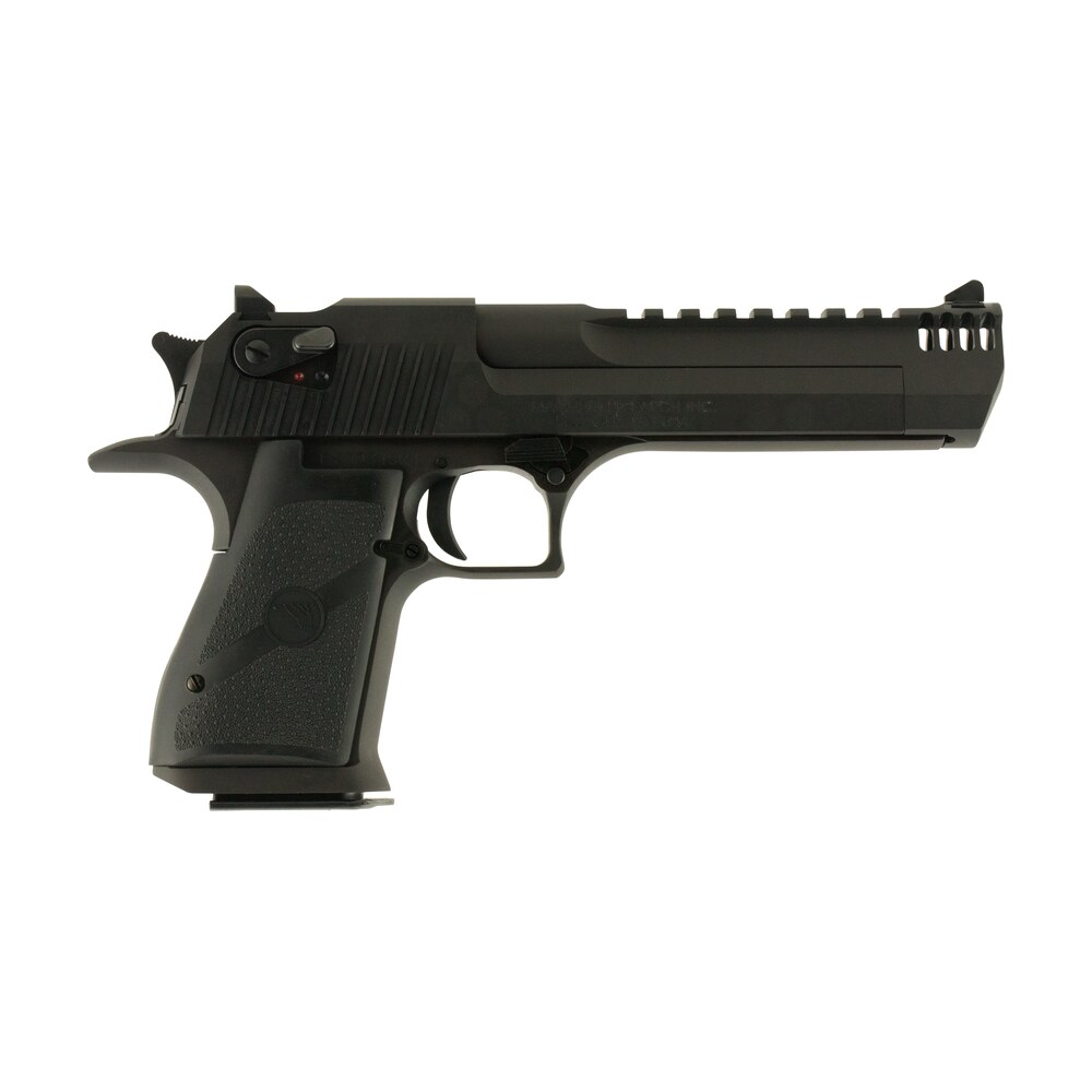 magnum research de44imb desert eagle mark xix 44 rem mag 6" with muzzle brake 8+1 matte black carbon steel frame & slide black rubber grip Magnum Research DE44IMB Desert Eagle Mark XIX 44 Rem Mag 6" Sports South item 95608